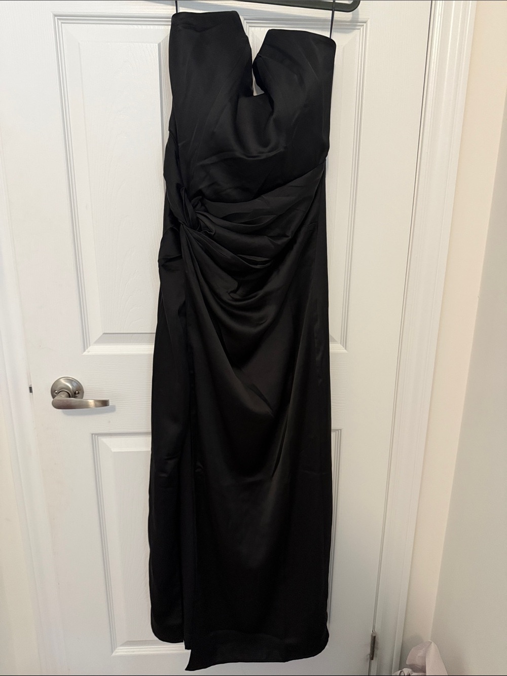 Fashion nova Strapless Black Evening Gown